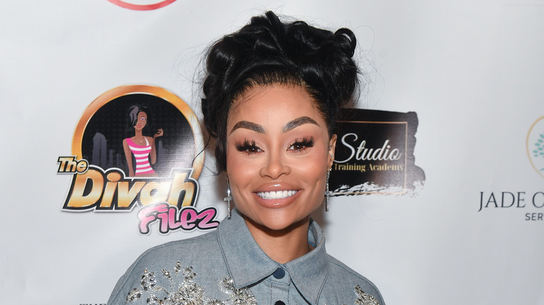 Blac Chyna posing on the red carpet