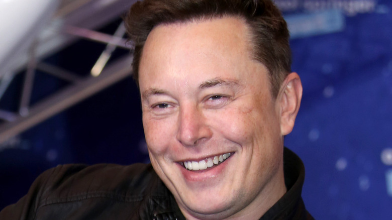 Elon Musk appears in Berlin in December 2020