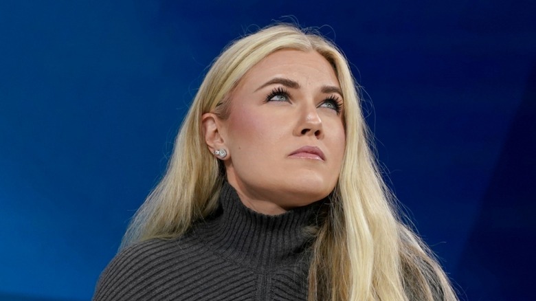 Erika Kirk speaks onstage during the New York Times DealBook Summit 2025 in New York City, NY