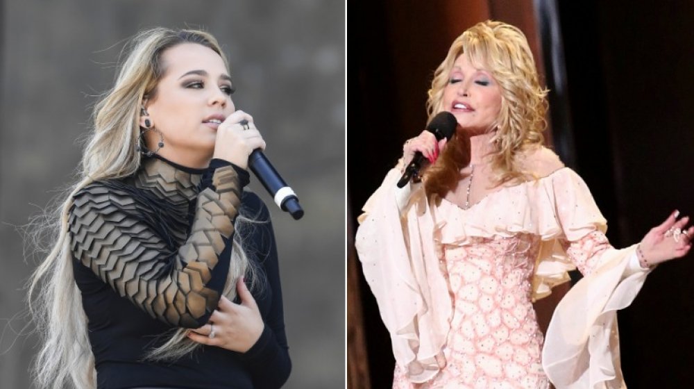 Dolly Parton and Gabby Barrett perform 