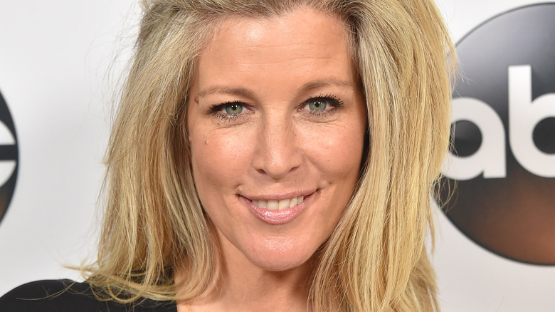 Laura Wright posing for the cameras