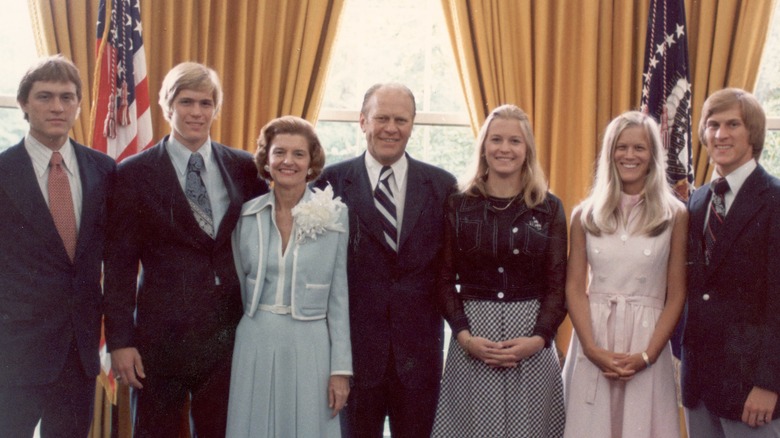 The Ford family in the White House, 1974