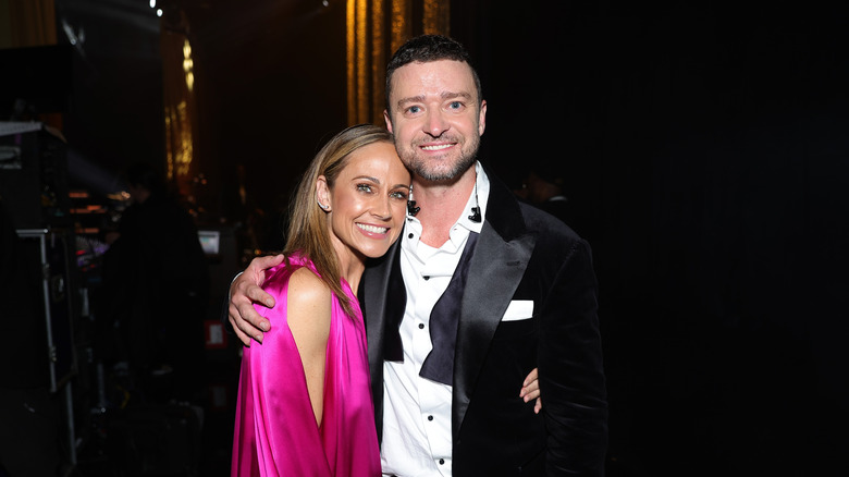 Nikki DeLoach and Justin Timberlake at the CHLA Gala
