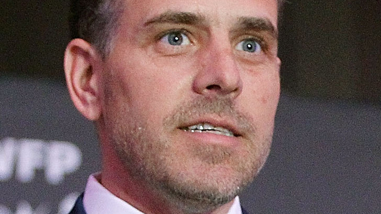 Hunter Biden with serious expression