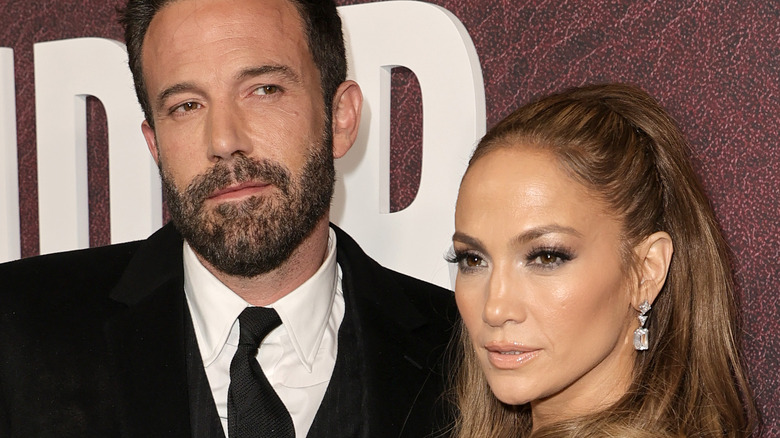 Jennifer Lopez and Ben Affleck on the red carpet