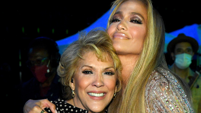 Jennifer Lopez and her mother Guadalupe Rodriguez.