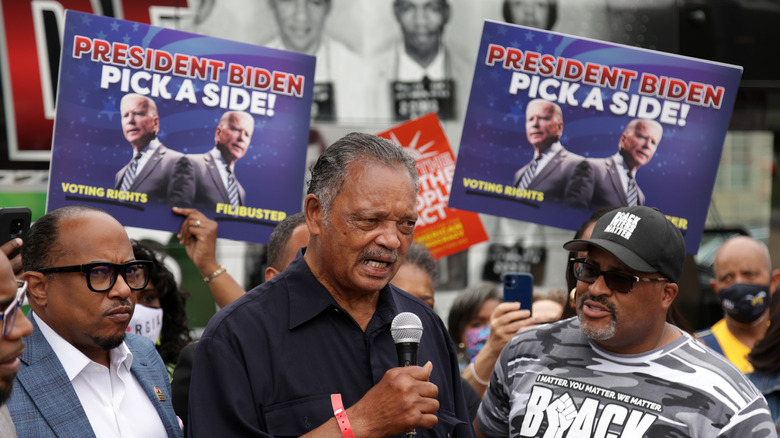 Jesse Jackson speaking August 2021
