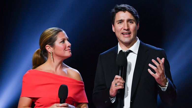 Sophie and Justin Trudeau at the 2017 Juno Awards