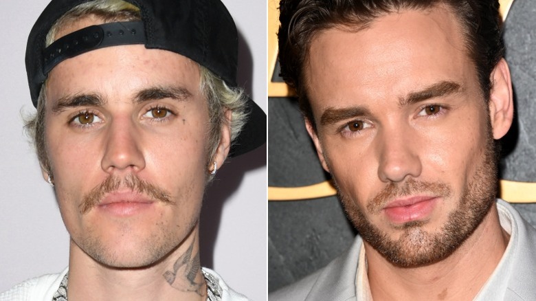 Split image of Justin Bieber and Liam Payne