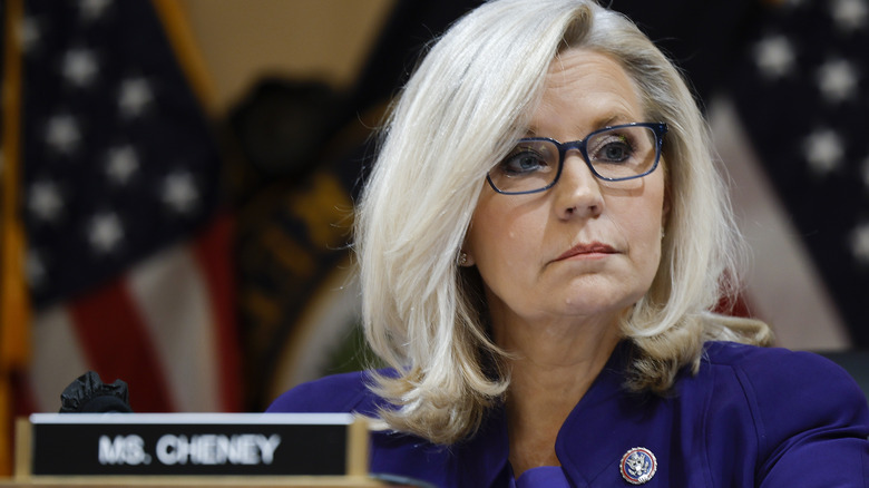 Liz Cheney in public meeting