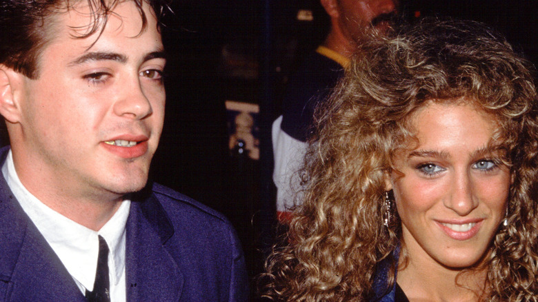 Robert downey jr. and sarah jessica parker in the 80s 