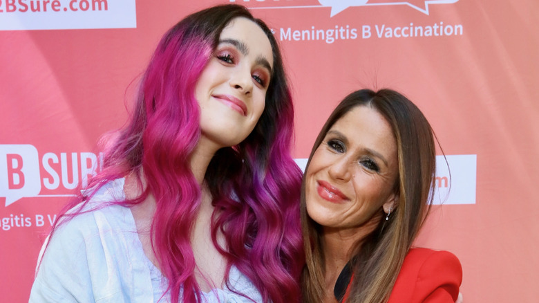 Soleil Moon Frye and daughter Poet attend the MOMS Denise Albert And Ask2BSure A GSK Public Healthcare Awareness Campaign Host Mamarazzi Event at The Garland on May 12, 2022 in North Hollywood, California.