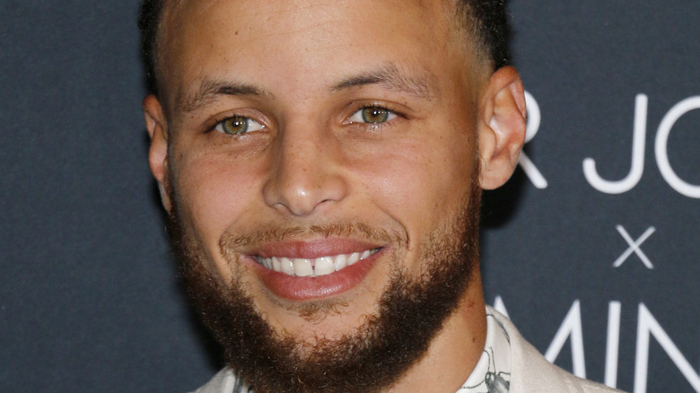 Stephen Curry smiling