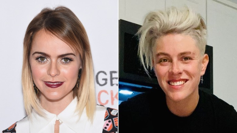 Taryn Manning and her fiancé, Anne Cline