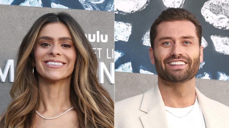 A closeup of Taylor Frankie Paul next to a closeup of Dakota Mortensen