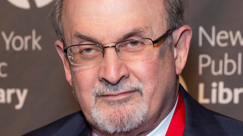 Salman Rushdie at an event