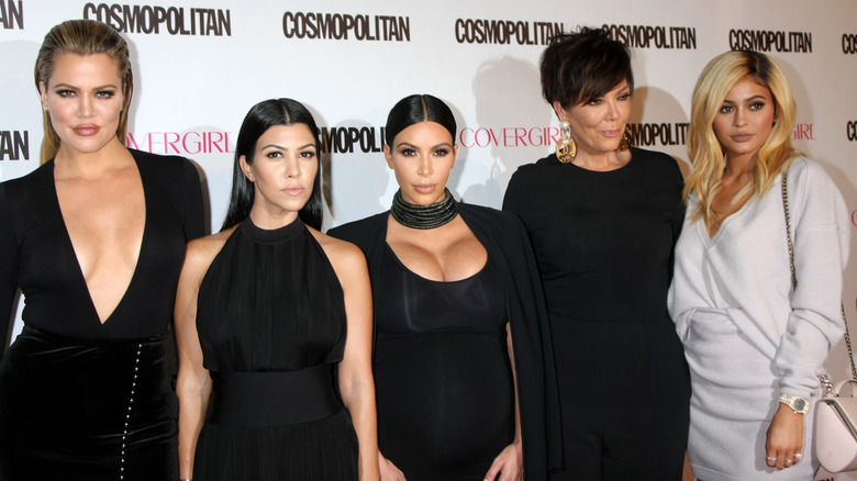 Kardashian family on the red carpet