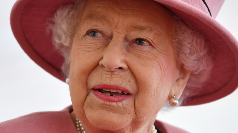 Queen Elizabeth conducting official duties in October 2020