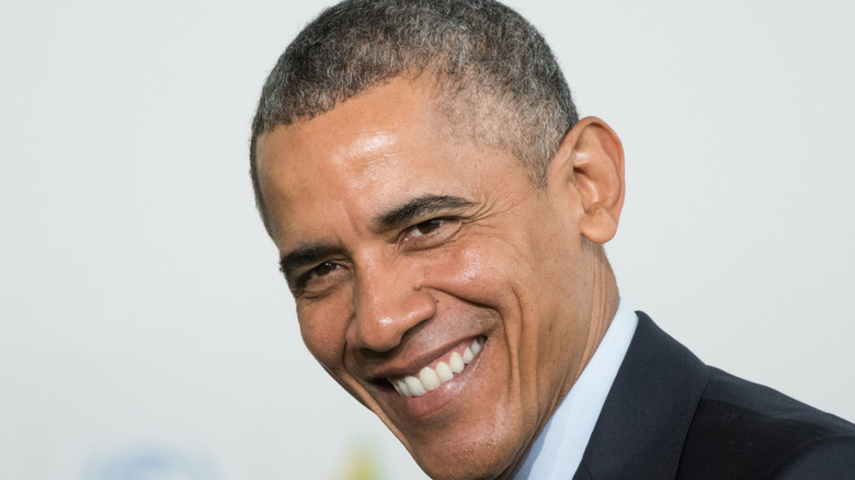 Barack Obama smiling 