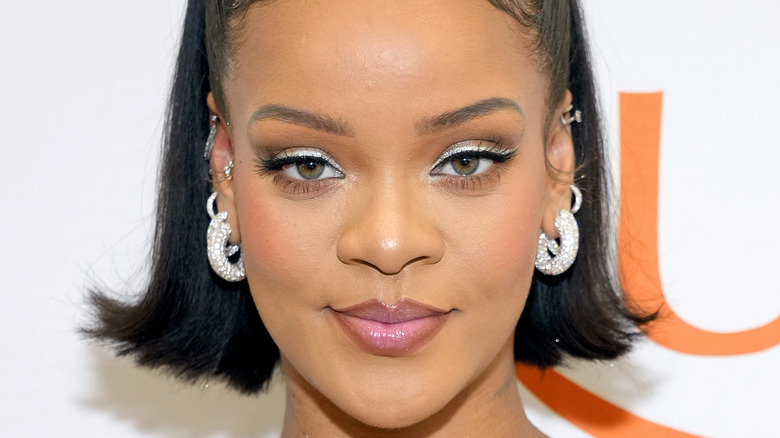 Rihanna looking straight forward