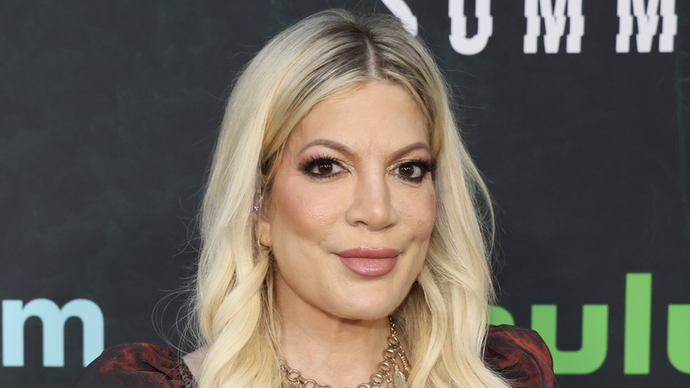 Tori Spelling smiling