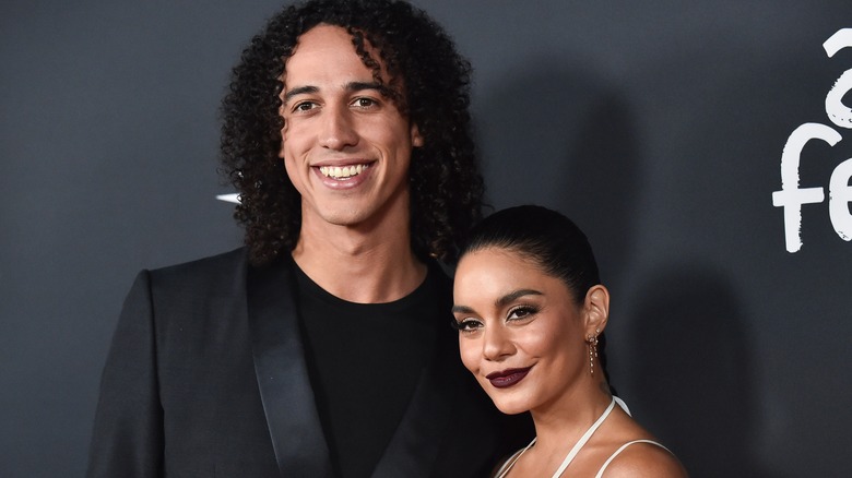 Vanessa Hudgens and Cole Tucker smiling