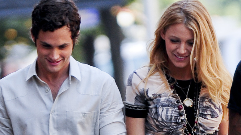 Penn Badgley and Blake Lively