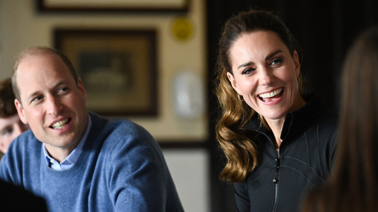 Prince William and Kate Middleton smiling