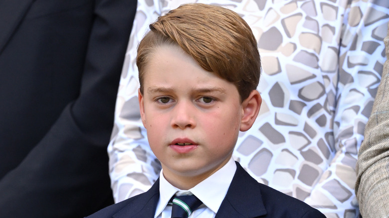 Prince George closeup in suit
