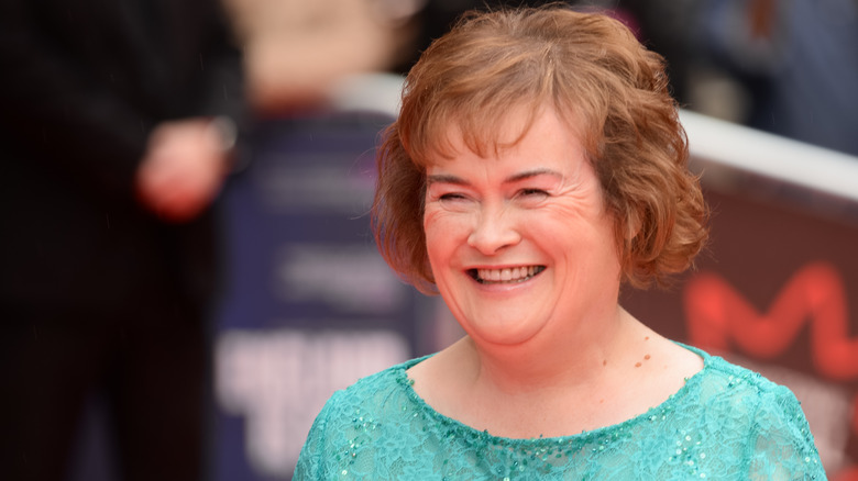 Susan Boyle smiling