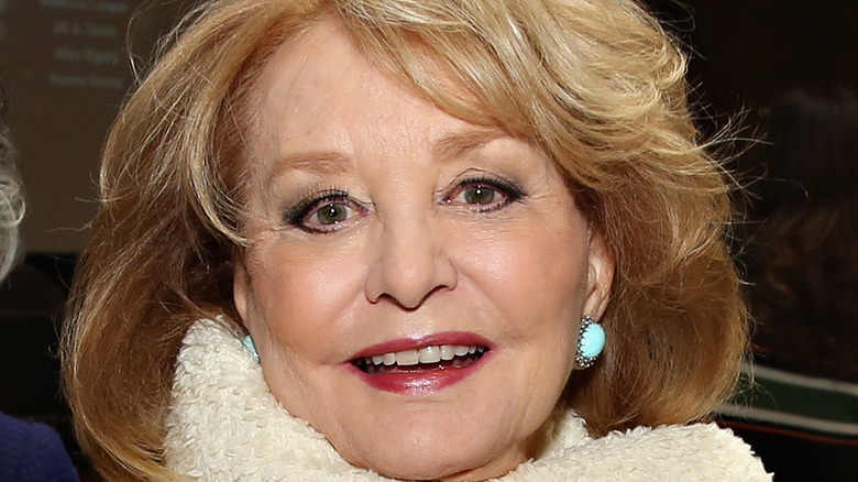 Barbara Walters white sweater 2016