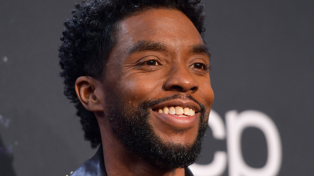 Chadwick Boseman smiling