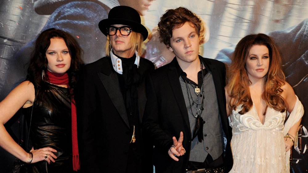 Lisa Marie Presley with Michael Lockwood, Riley and Ben Keough