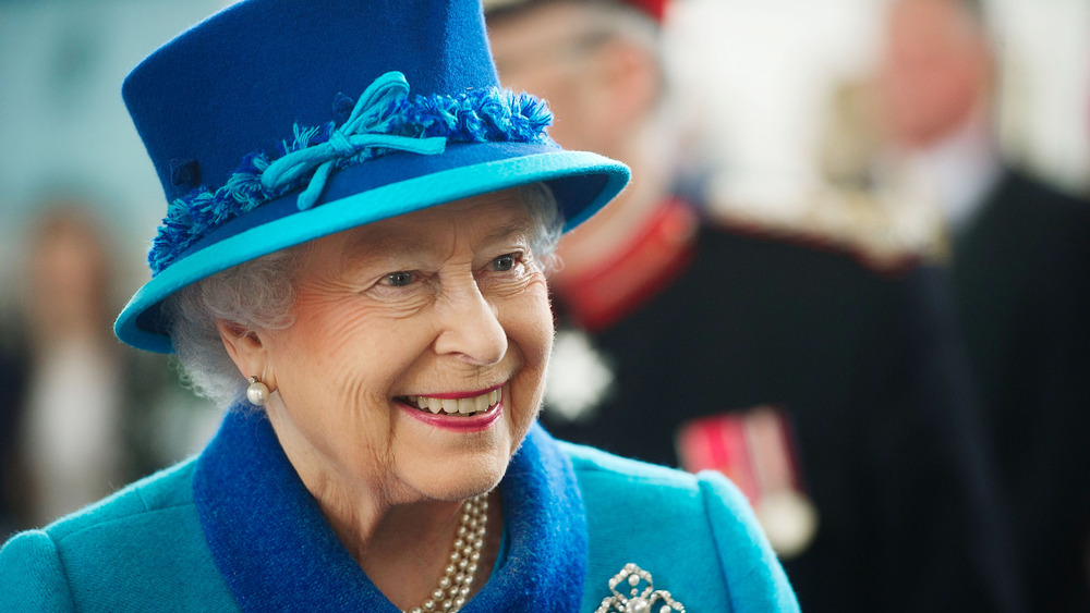 Queen Elizabeth smiling