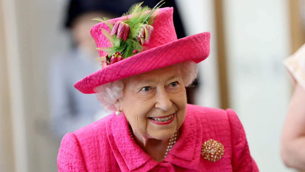 Queen Elizabeth smiling