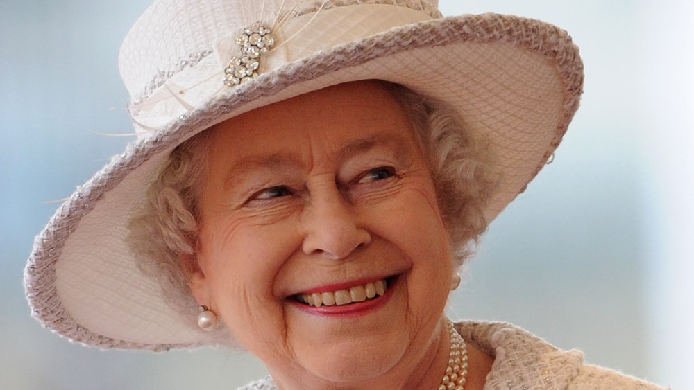Queen Elizabeth wearing a hat