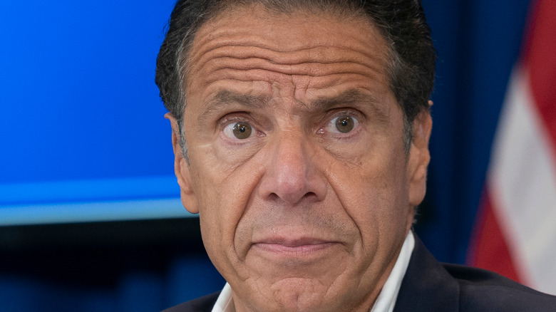 Andrew Cuomo looking concerned