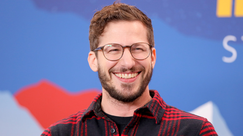 Andy Samberg laughing
