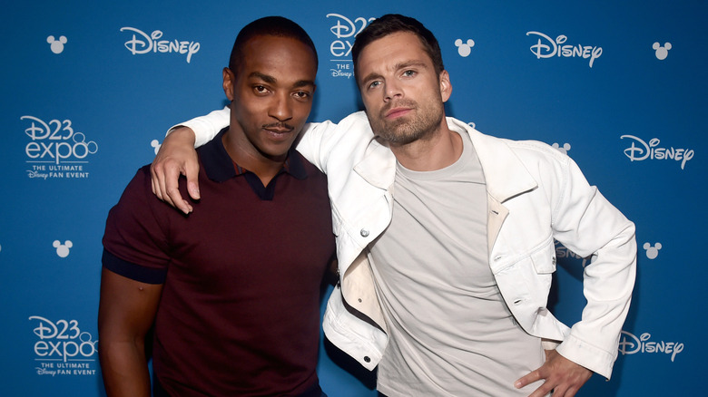Anthony Mackie with Sebastian Stan