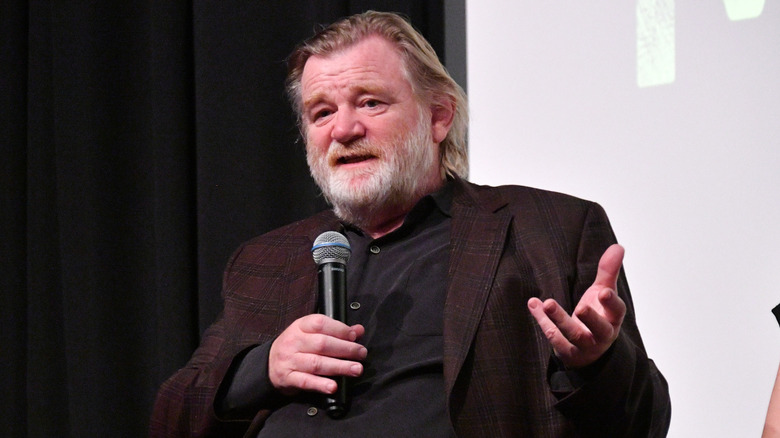 Brendan Gleeson speaking
