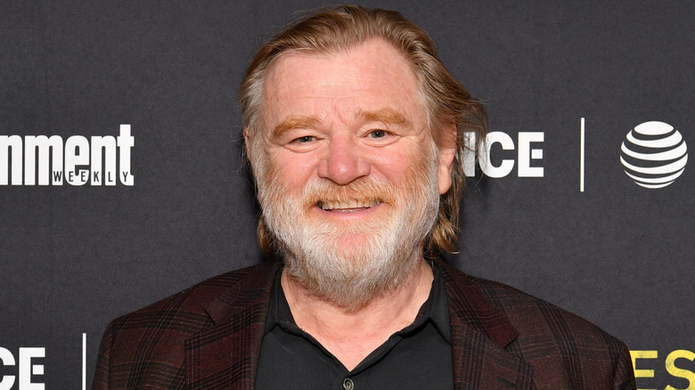 Brendan Gleeson smiling