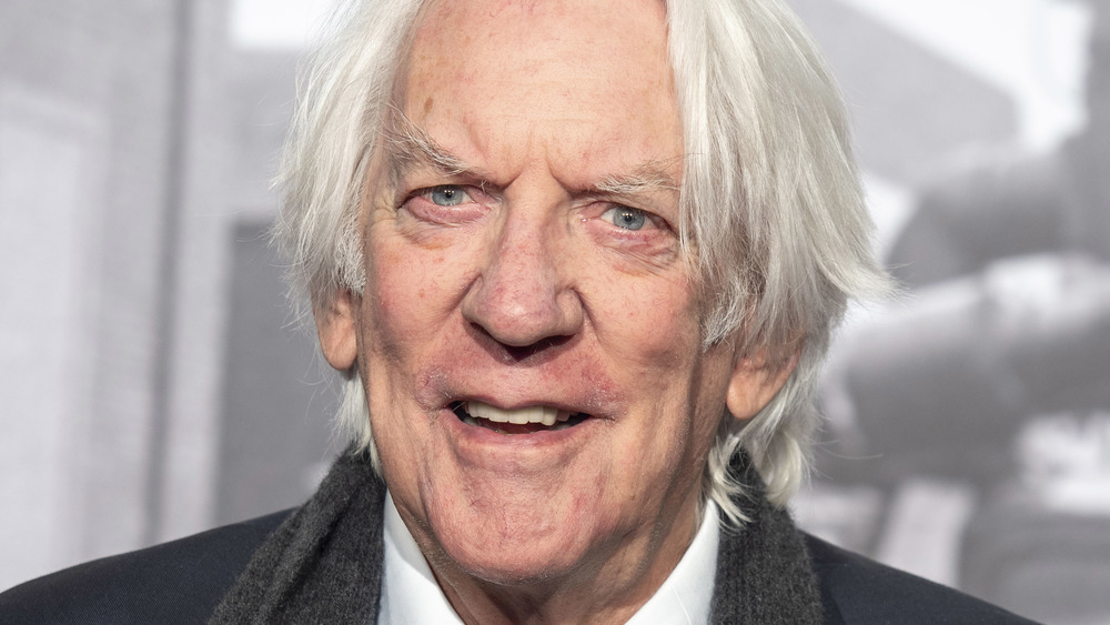 Donald Sutherland, close-up