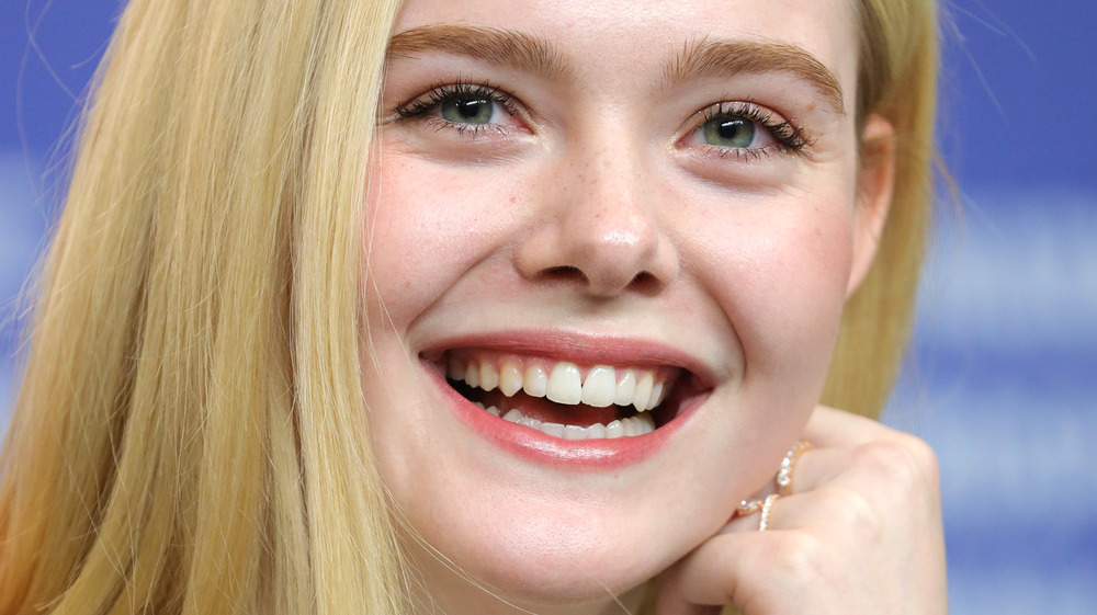 Elle Fanning on a panel