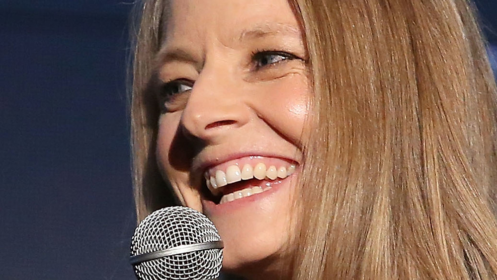 Jodie Foster speaking at event