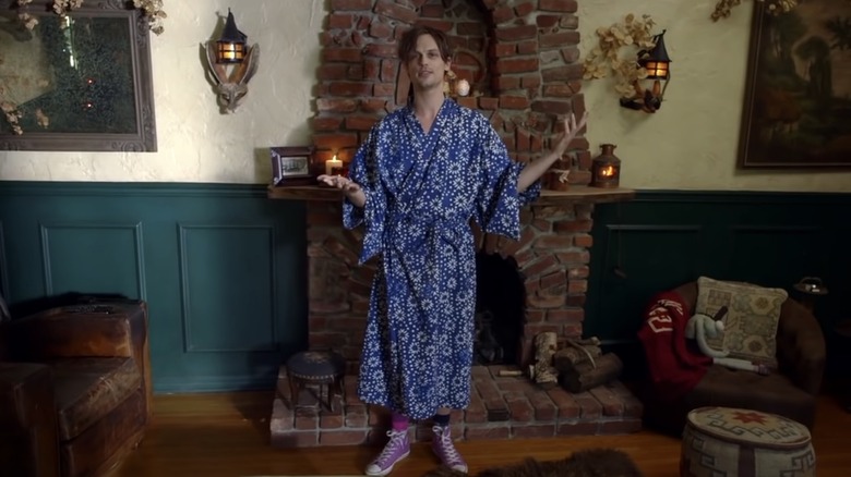 Matthew Gray Gubler at his home