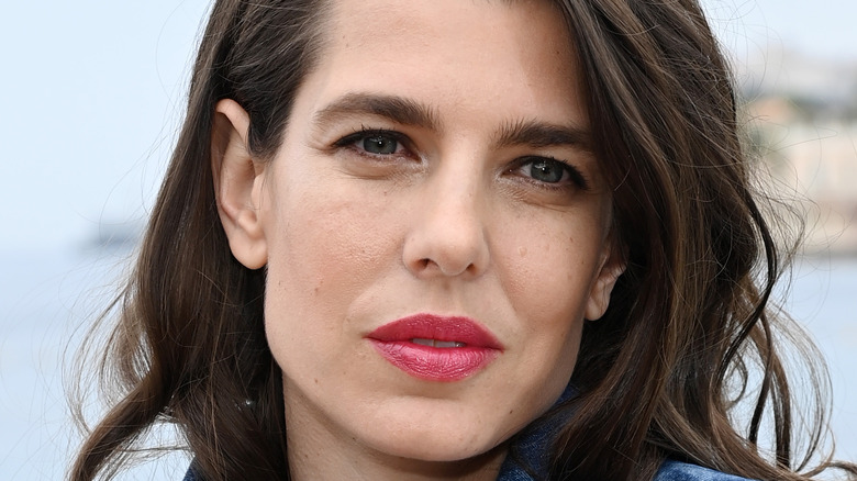 Charlotte Casiraghi with pink lipstick