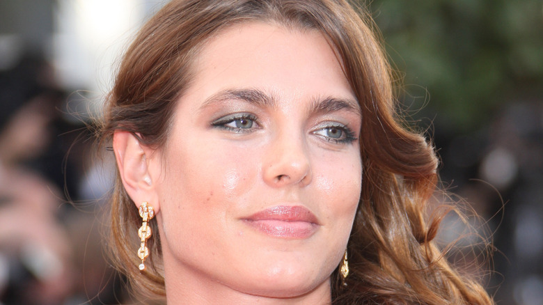 Charlotte Casiraghi with wavy hair