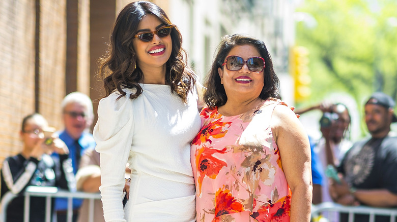 Priyanka Chopra with her mother