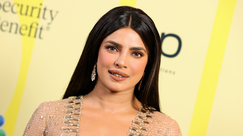 Priyanka Chopra in golden dress