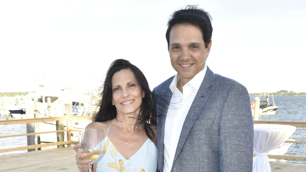 Ralph and Phyllis Macchio on a dock